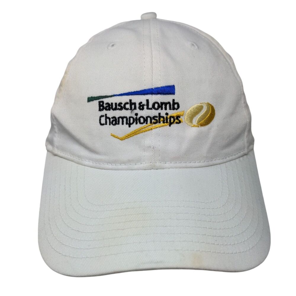 Bausch & Lomb Championships Snapback Hat White OSFA Adjustable Embroidered